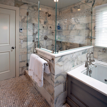 Natural Stone in the Shower